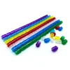 Transparent Brick 1x1 Round with Open Stud Colorful Building Block MOC Parts Toys For Children Compatible 3062/30068 100pcs/Lot 3