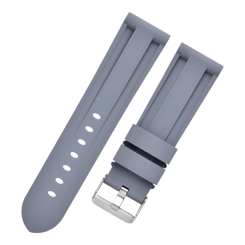 Waterproof Silicone Sport Watch Strap - Universal Rubber Bracelet Belt, Multiple Sizes Available