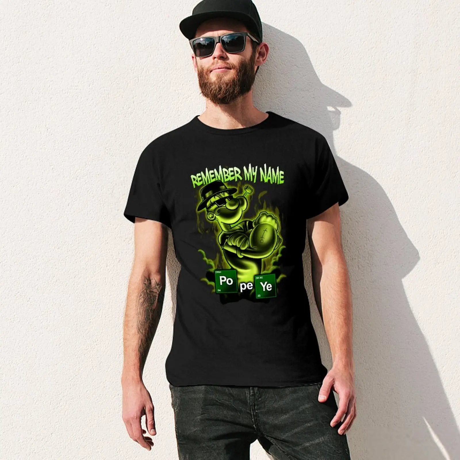 Modern Adult Popeye Heisenberg Classic In Vendita Tshirt Classic Funny Vintag Vintage Tshirt Activity Competition Eur Size