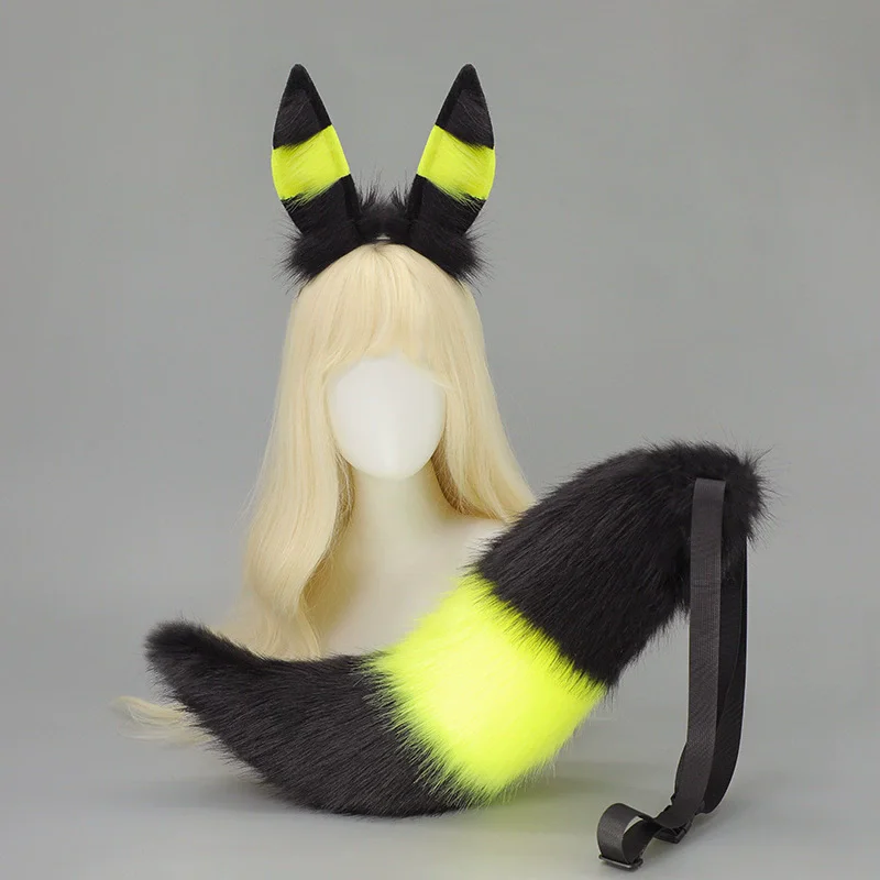 Pokémon Umbreon Cosplay Headband and Tail Set for Halloween and Parties