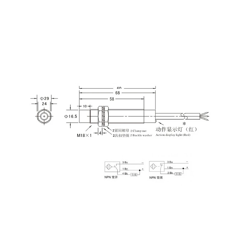 5V NPN용 8mm NO LJ18A3-8-Z/BX-5V 유도형 근접 센서 스위치