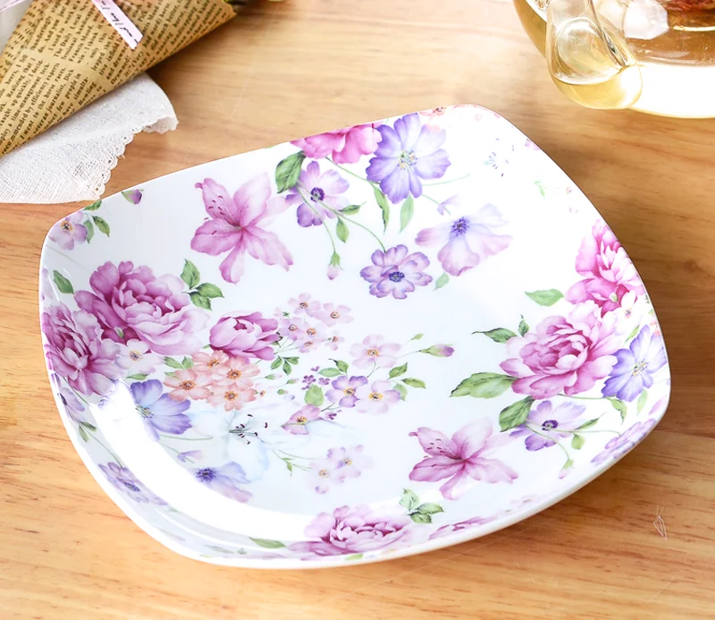 Piatti Samarkand Rubin Villeroy & Boch Piatto Dessert Samarkand Rubin - Porcellana Bone China 22 Cm, Multicolore Piatto 22 Cm Decorativo