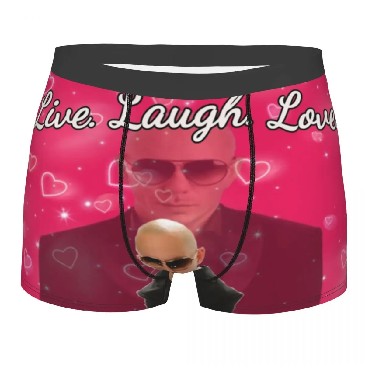 Mr. Worldwide Says To Live Laugh Love Underpants Homme Panties Male