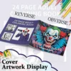 Unique Cartoon Character Designs, Vibrant Makeup Illustrations, Creative Art Therapy for Stress Relief - Engaging Drawing Book 3