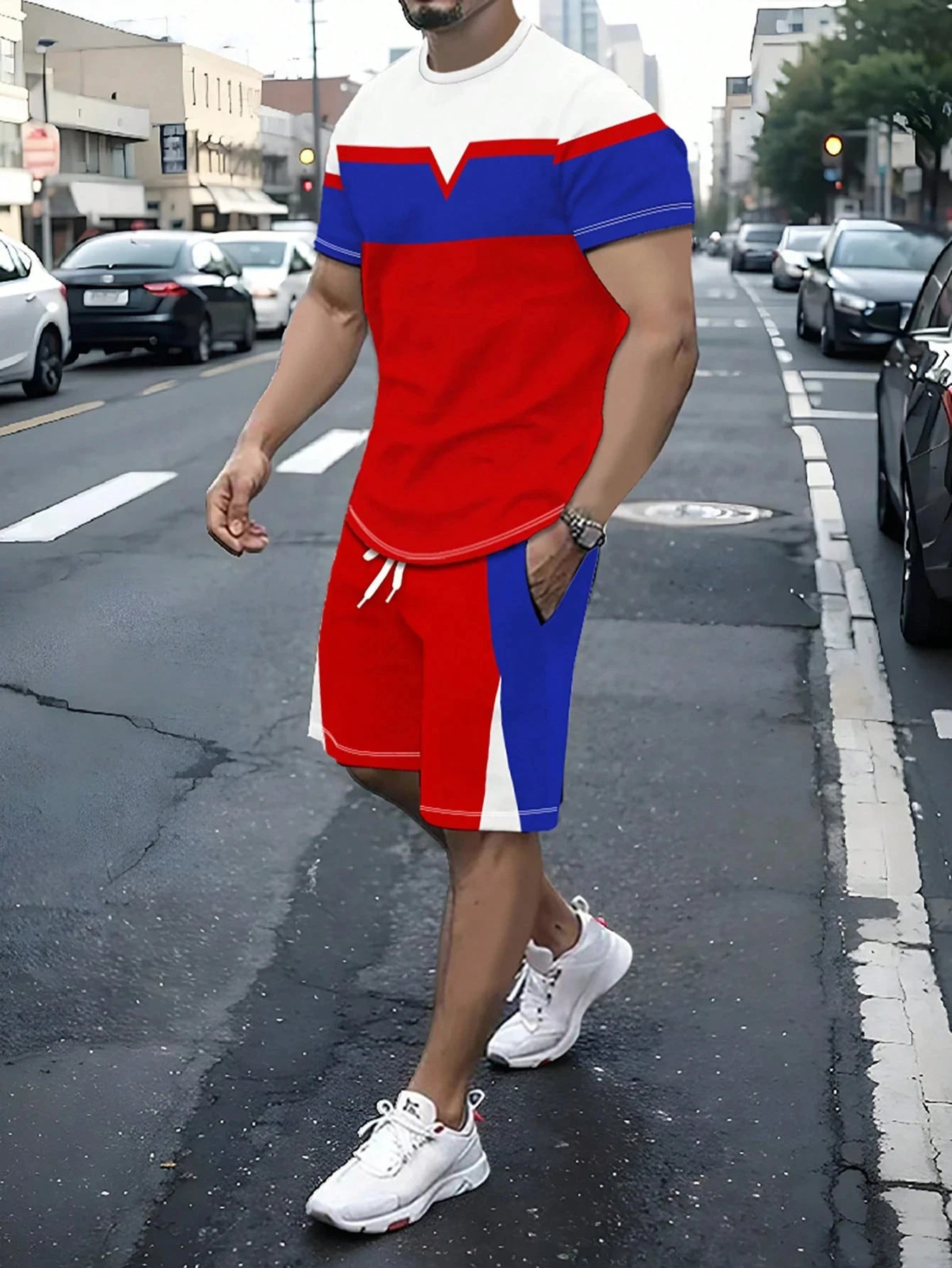 عادية شريط تي شيرت مطبوع مجموعة تي شيرتات قصيرة لل...