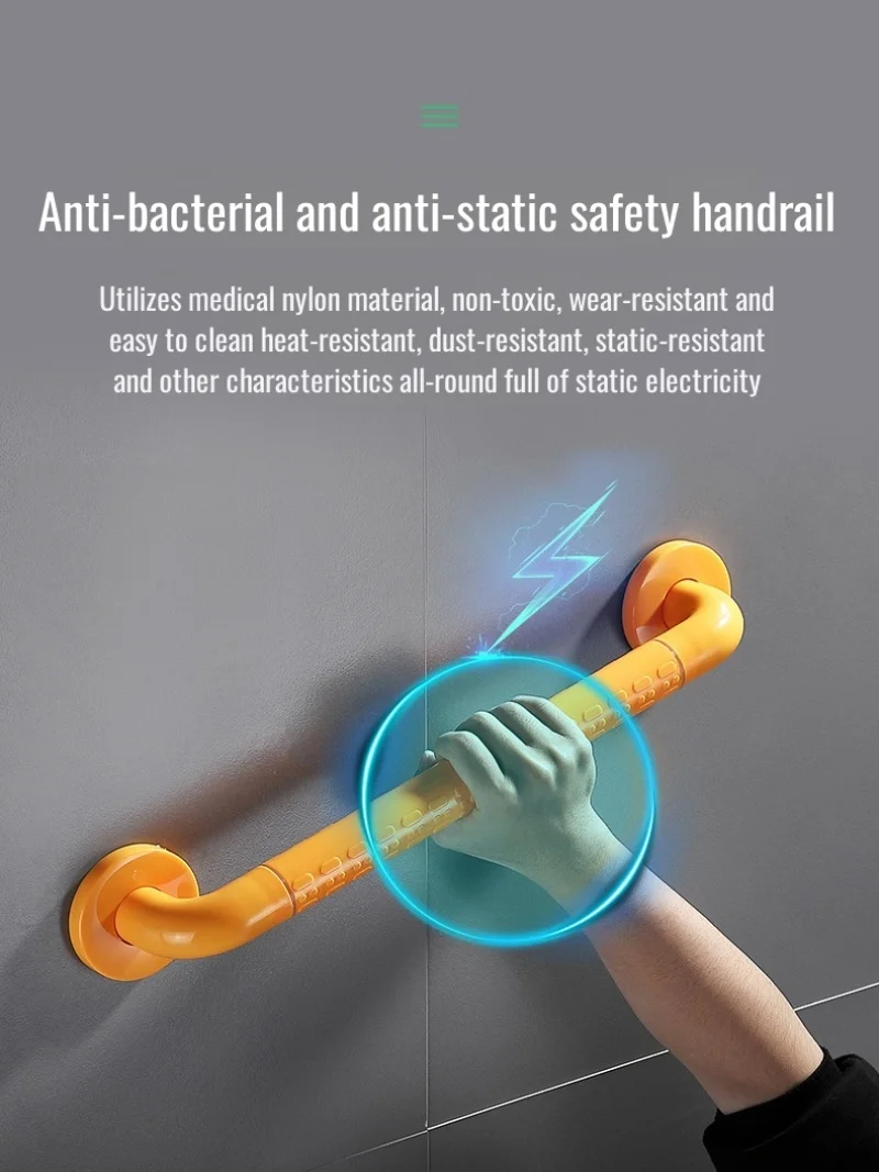 Elderly anti-fall safety handrail bathroom handle Armrest disabled barrier-free toilet stainless steel handrail Accessories
