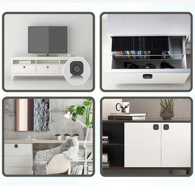 TTlock Smart Fingerprint Lock Biometric Drawer Lock Fingerprint TTlock APP Unlock Smart Door Lock for Drawer Cabinet Wardrobe 5