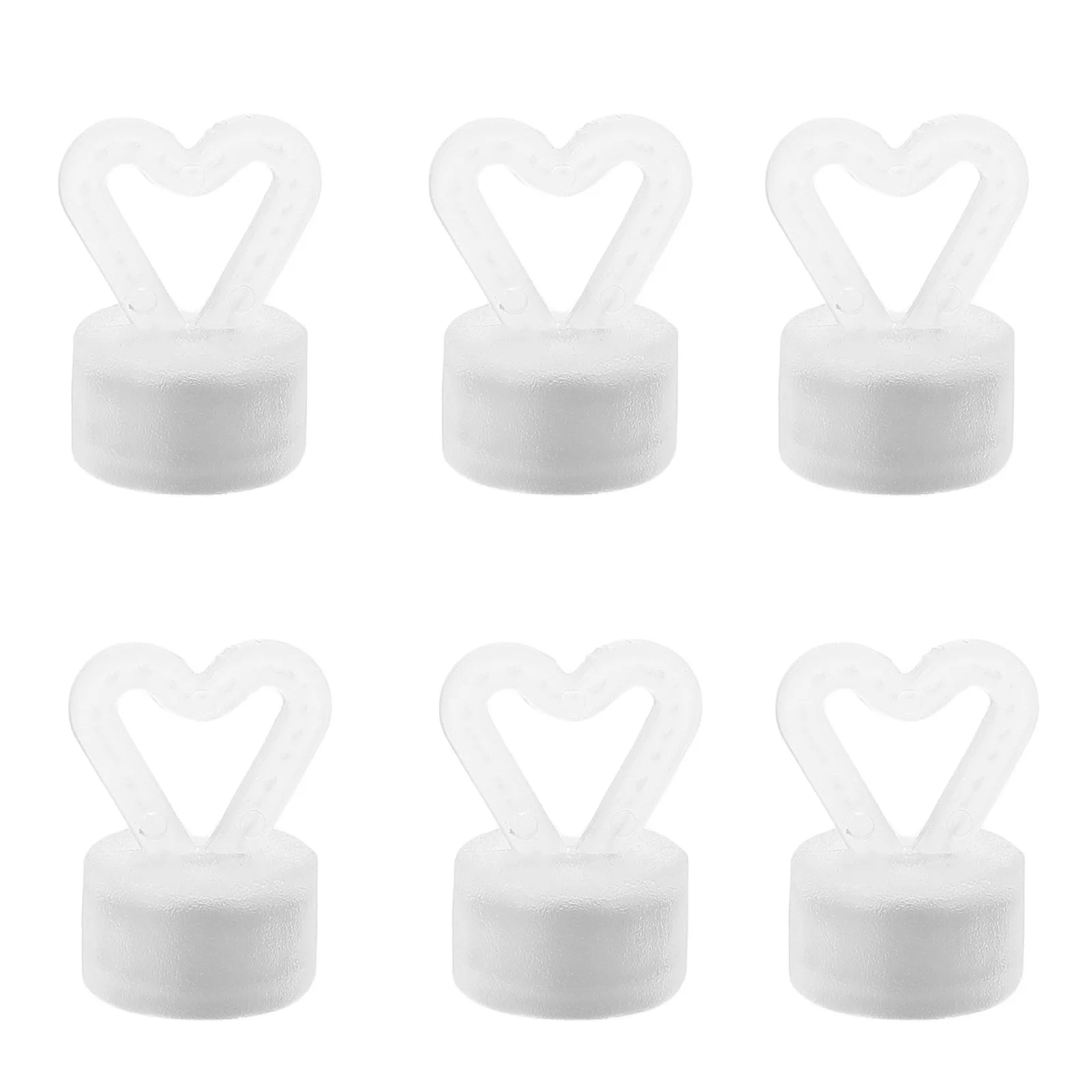 6 pcs Wedding Accessories Helium Holders Reusable Balloon Weights Solid Metallic Balloon Bases For Birthday Party Celebration - 6