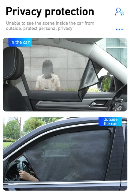 Magnetische Seite Fenster Vorhang Für Auto Moskito Net Auto Sonnenschirm  Zubehör Anti UV Vorhänge Für Auto Shutter Innen Teile - AliExpress