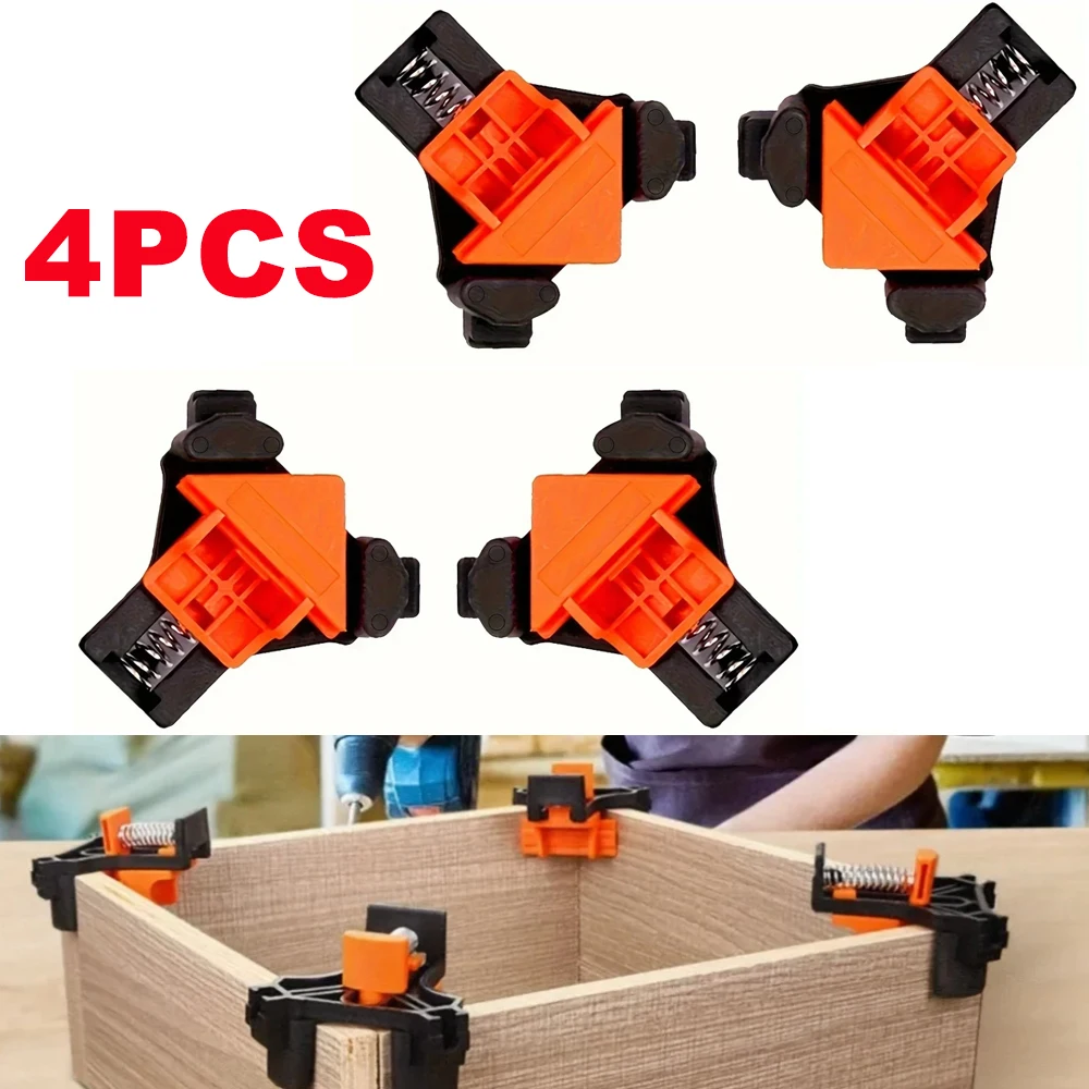 4PCS Right Angle Fixing Clip Woodworking Clamp Adjustable Swing Corner thumbnail 2