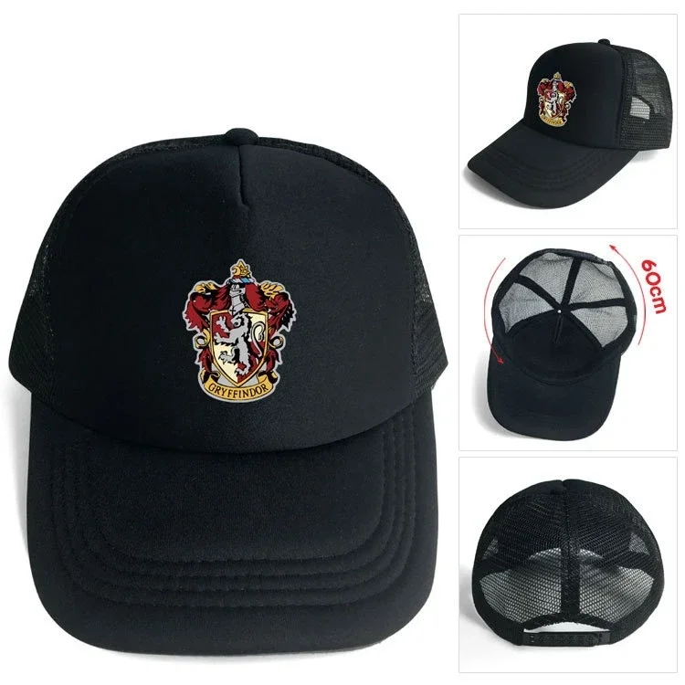 Gryffindor Slytherin Harri Adult Cartoon Anime Summer Sunshade Hat Sun Hat Baseball Cap Hogwarts Animation Outdoor Casual