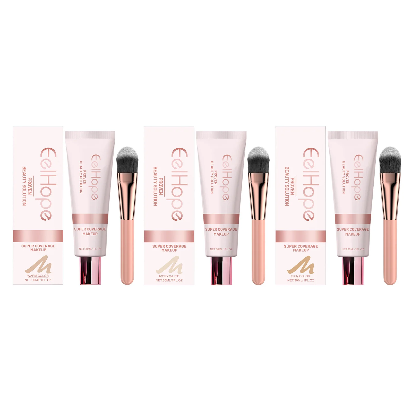 Concealer Face Foundation Liquid Long Lasting Waterproof Moisturize Oil Control Full Coverage Face Makeup Professional Cosmetics 2