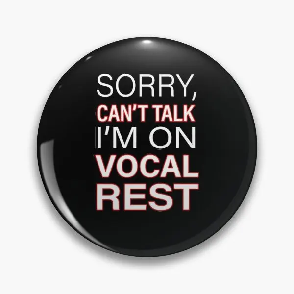 

Vocal Rest Soft Button Pin Cute Funny Women Lover Brooch Metal Decor Lapel Pin Cartoon Fashion Badge Hat Gift Creative Clothes