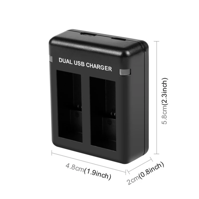 USB 듀얼 포트 슬롯 이중 배터리 충전기, 블랙 액션 카메라 부품, Hero11 블랙, HERO9 블랙, HERO10