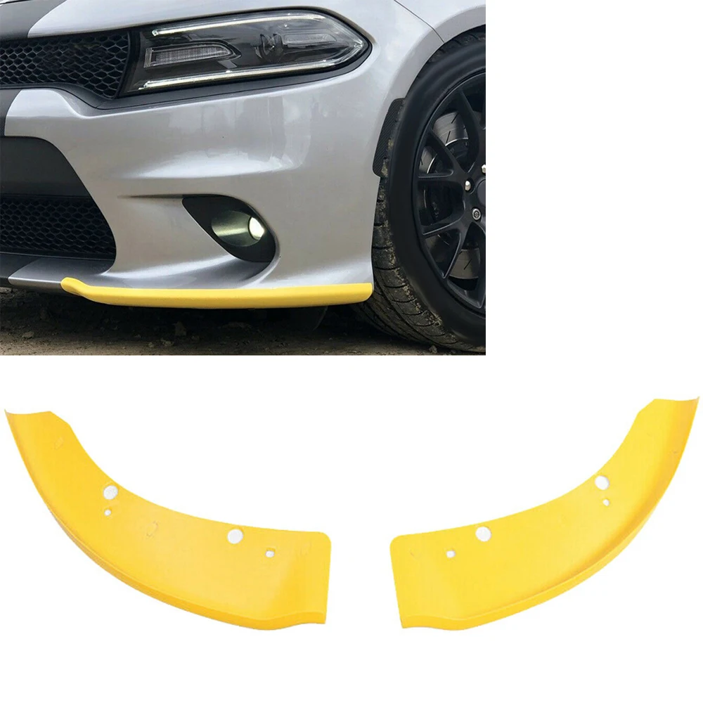 

1 Pair ABS Body Kit Spoiler Front Bumper Lip Splitter Protector Diffuser Chin Canards For Dodge Charger SRT 2015-2019