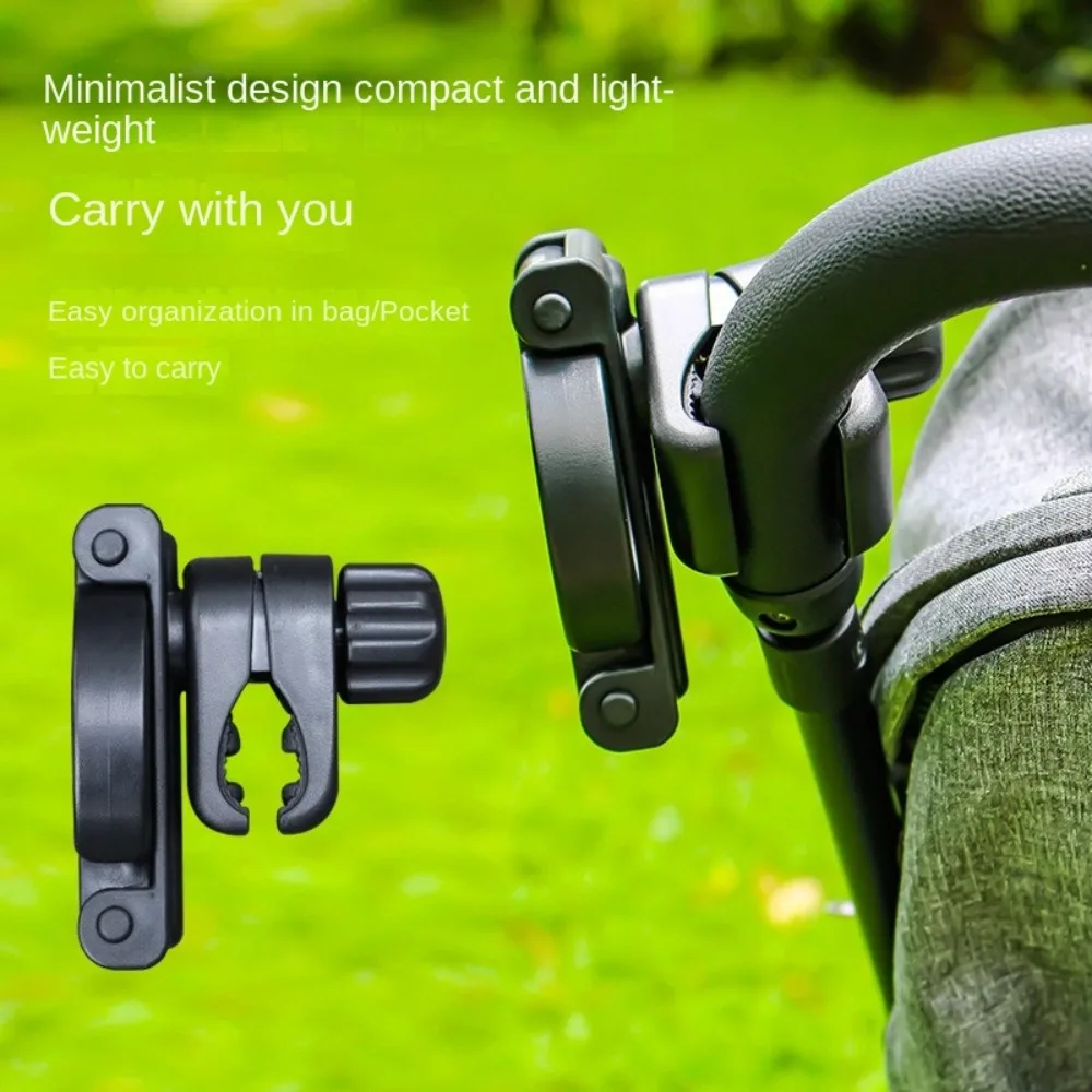 Foldable Baby Stroller Cup Holder Black Rotatable Stroller Bottle Holder Non-slip Adjustment Children Bicycle Cup Rack