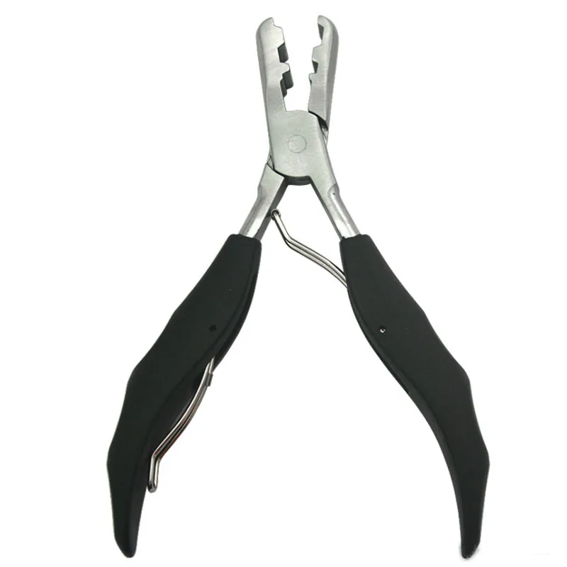 1pcs 3mm and 5mm Square Tip Hair Extension Pliers MINI U Tip Hair Pliers Black Handle Fusion