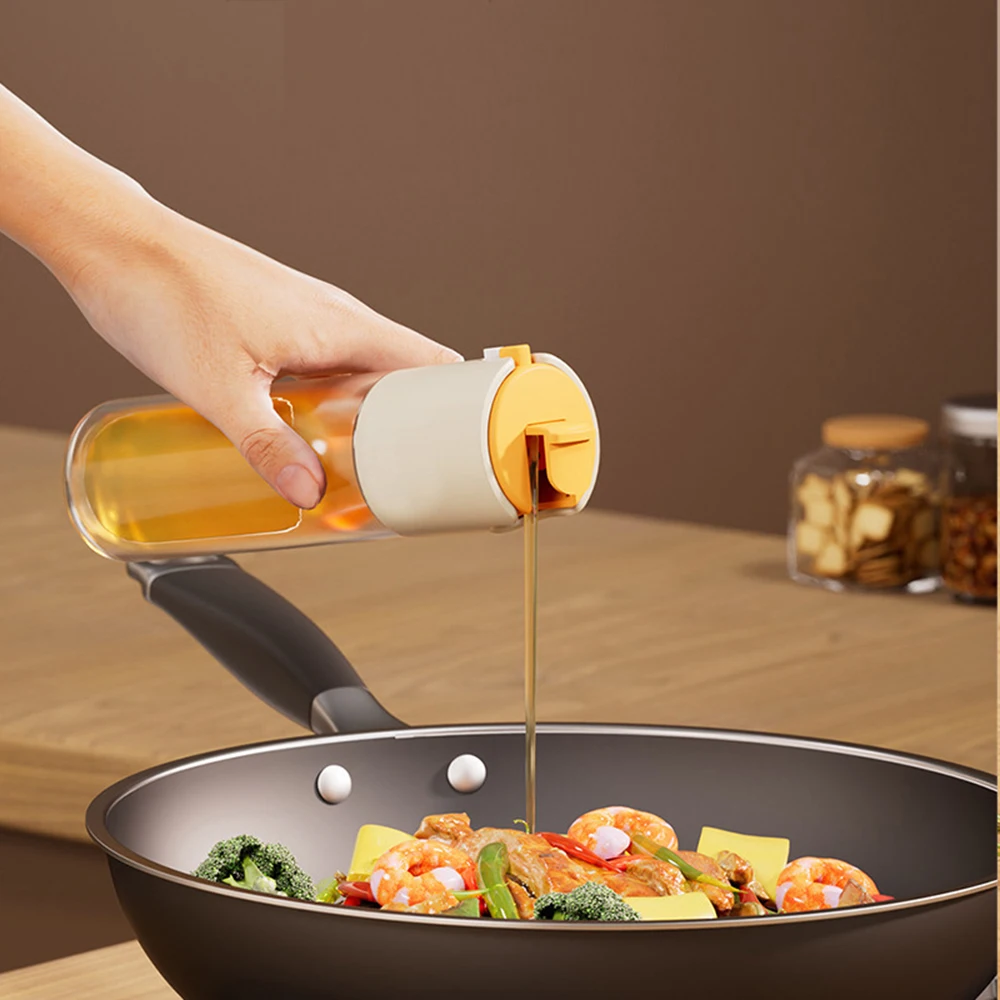 Manual Spray Seasoning Bottle Large Capacity Liquid Seasoning Container Kitchen Supplies