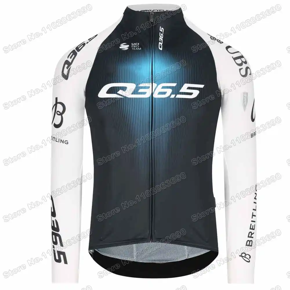 2025 Q36.5 Pro Cycling Team Cycling Jersey Long Sleeve Set Autumn Winter Cycling Clothing Bike Jacket Suit Bicycle Bib Tights 3