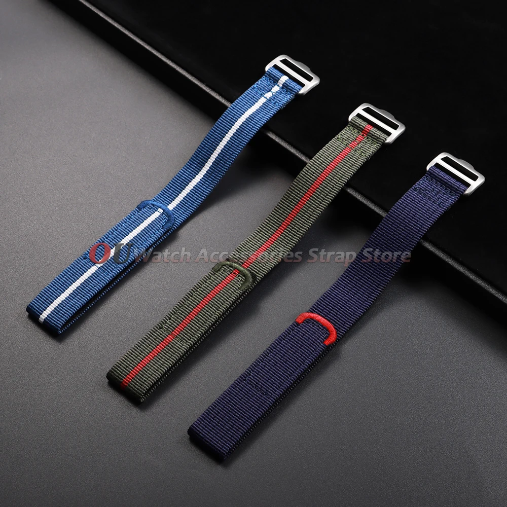 Premium Nylon Fabric Watch Strap - Stylish and Durable Men's Outdoor Sport Bracelet