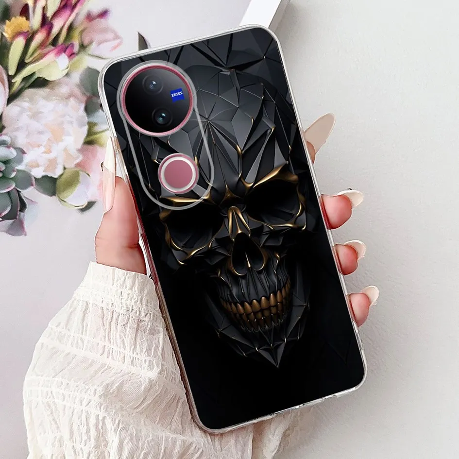 Luxury Marble Lion Soft Silicone Clear Bumper Case