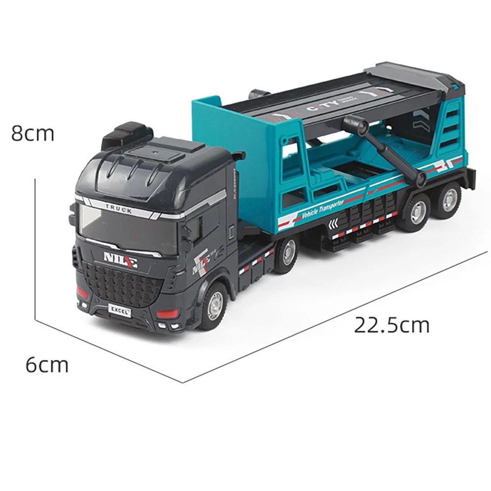 1pcs children I play construction truck toys engineering toys boy party role play desktop decoration indoor and outdoor games - 6