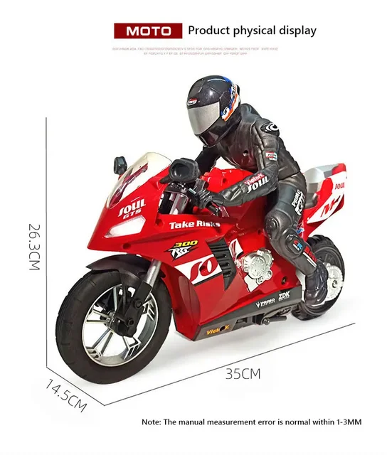 RC Stunt Motorcycle Car 1/6 High Speed Motorbike Model 2.4G Radio Control Car Remote Controlled Toy Drift Cars Toys For Boys Kid 6