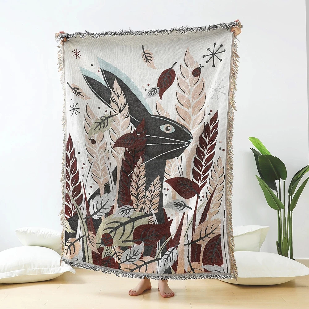 Japan Blankets Throw Blanket Sofa Covers Chic Cobertor Decorations For Home Dust Cover Air Conditioning Blankets For Bed