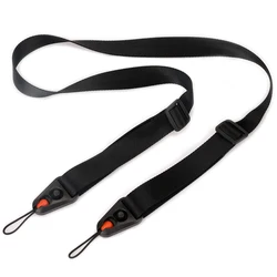 Quick Release Adjustable Multifunctional Sling for Camera and Mobile Devices (Black orange beans)