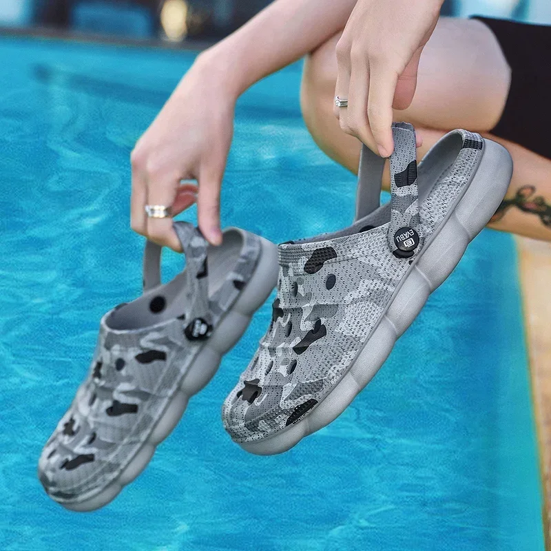 2023 Beach Sandals Men fashion Fishing Sandals EVA Summer Garden Clogs Men Sandal Outdoor Sports Slippers Zapatos Hombre Size 45 6