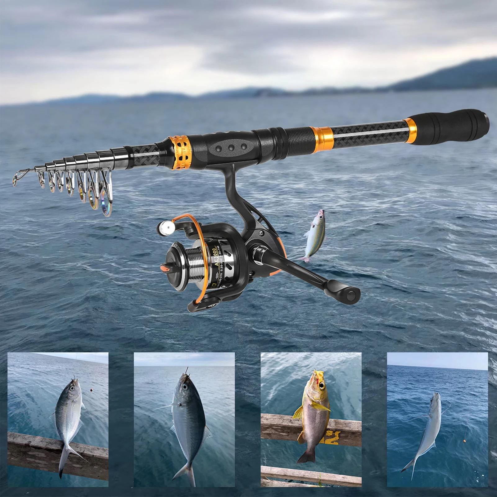 Carbon Fishing Rods Lightweight Casting Rods Sea Fishing Tool Fishing Equipment Sea Fishing Tool Fisihing Kit 1.8m 3.0m MC889