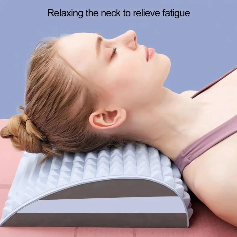 EVA Back Stretcher Neck Pillow Posture Corrector for Lumbar Relief