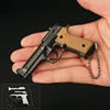 7.5cm Beretta Model 92f Pistol Detachable Metal Toy Mini Pendant Disassembly Pull Trigger Keychain Ornament Collection for Kids 6