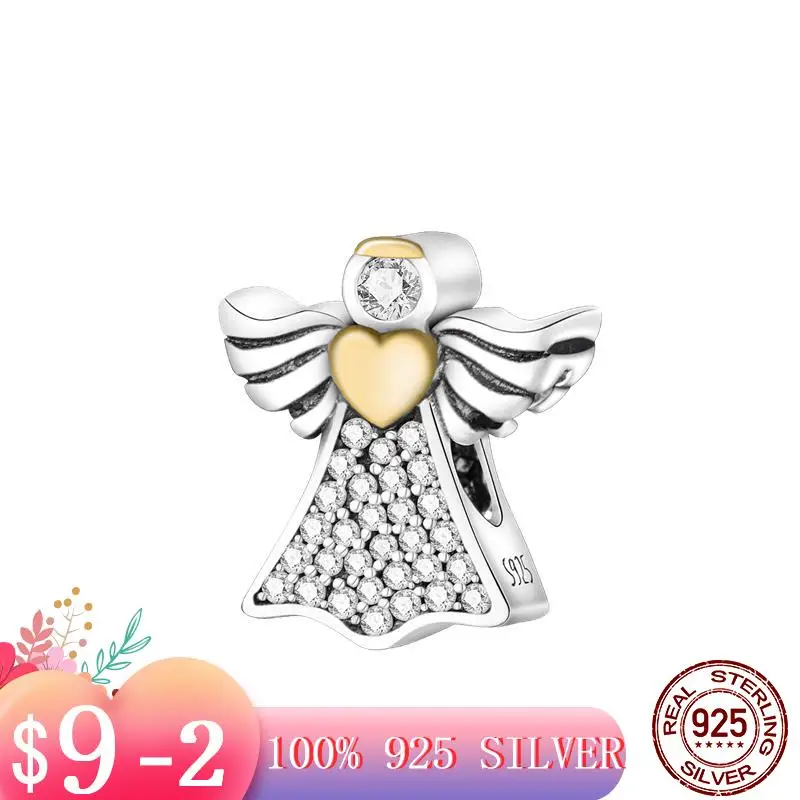 Independent Design New 925 Sterling Silver Angel Wings Charm Fit