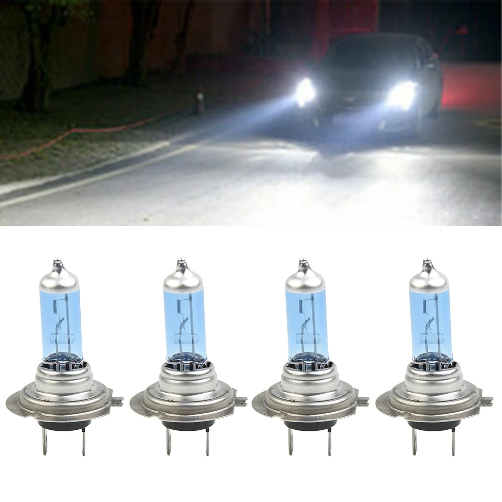 

4pcs H7 12V 100W Xenon White 6000K Halogen Car Headlights Lamp Bulb Super Bright Fog Lights Car Light Source Parking