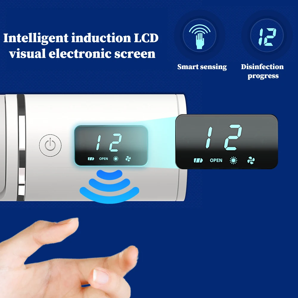 LED Display UV Toothbrush Storage Toothbrush Sterilizer Rechargeable