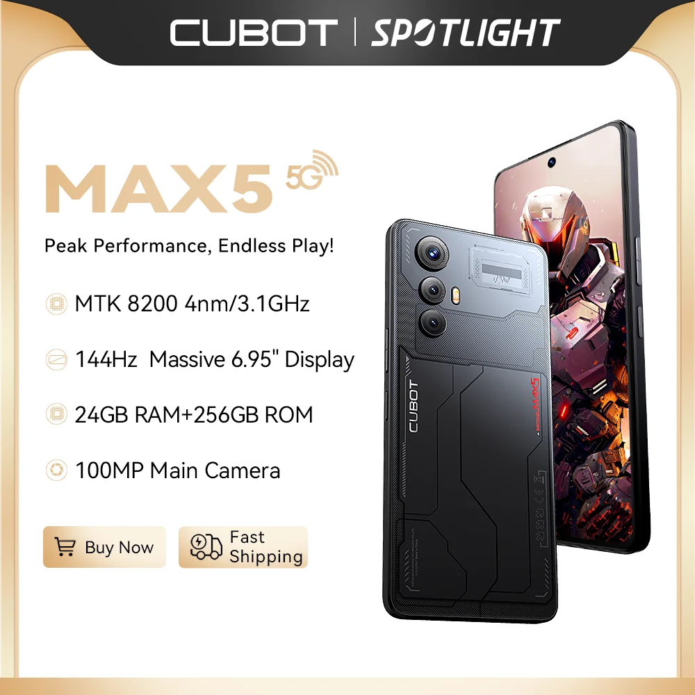 CUBOT MAX 5, Android Smartphone 5G, Dimensity 8200,4nm, 3.1 CUBOT MAX 5, Android Smartphone 5G, Dimensity 8200,4nm, 3.1