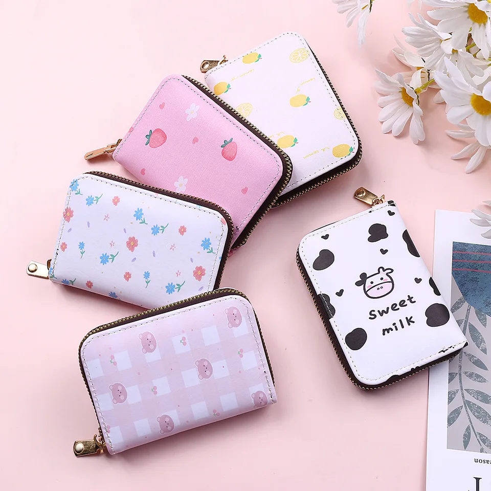 Fashion Girls Cute Cartoon Printing Square Mini Wallet Card Holder Wallet  Ladies Wallets And Purses - Buy Wallet Women Ladies Wallet Smart Wallet  Card