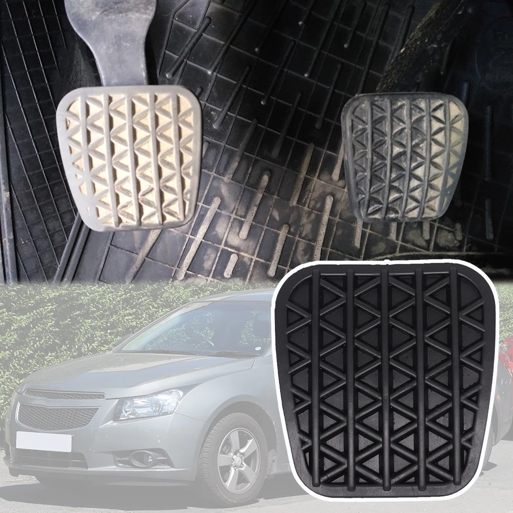 Rubber Brake Clutch Foot Pedal Pad Covers for Chevrolet Cruze J300 2009 2010 2011-Daewoo Lacetti Premiere Car car accessories car pedals pedal cover