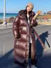With Belt Women's Winter Down Jacket Long Puffer Coat White Duck Thick Warm Hooded Waterproof Down Jacket With Sashes Outwear 4