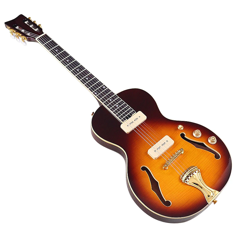 エレキギター サンバースト 6弦 クラシックヘッド6弦エレキギター,39