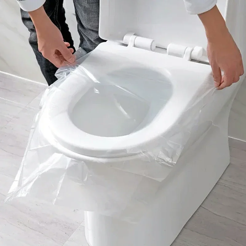 Portable Disposable Toilet Seat Cover Waterproof Travel Camping Hotel Bathroom Toilet Accessories Pad 50/30/10PCS toilet seat cover