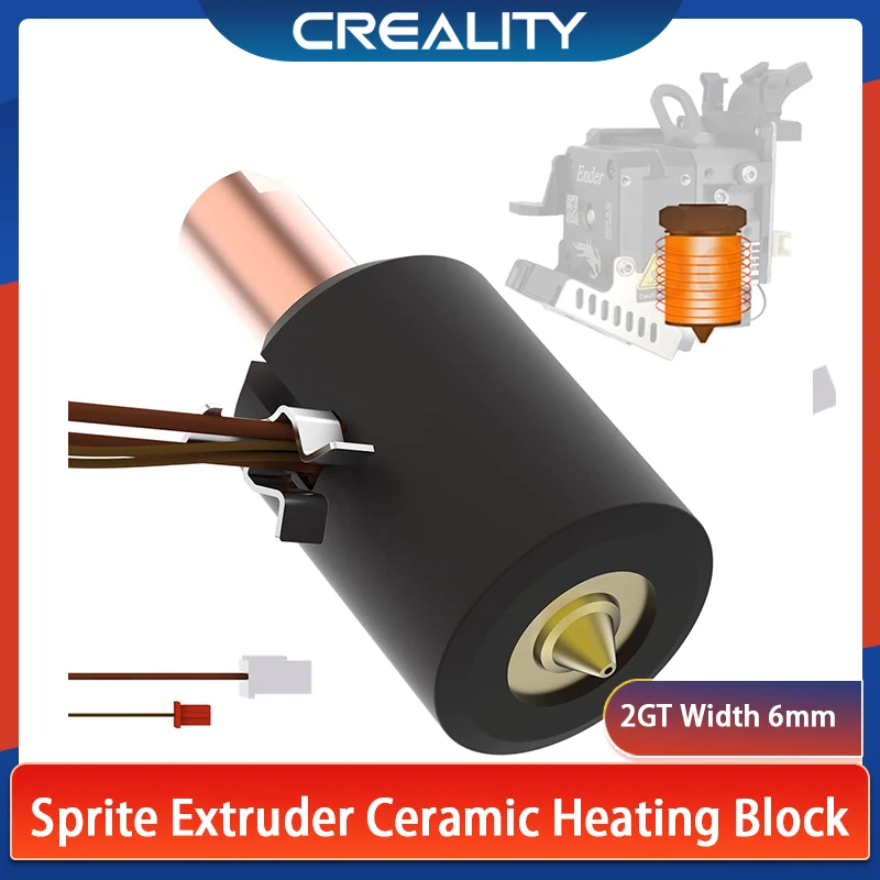 Creality Upgrade Sprite Extruder Ceramic Heating Hotend Kit 60W Riscaldamento Rapido Bimetallico Heatbreak Per Serie Ender-3 S1/Pro/Plus