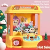 2023 New Miniature DIY Bear Doll Machine Rechargeable Music Cute Cat Doll Stuffed Animal Child Gashapon Playhouse Dollhouse Gift 1