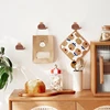 1PCS Cute Whale Solid Wood Clothes Caps Hook Non Punching Drawer Handle Decoration Creative Key Storage Kitchen Bathroom Accesso 4