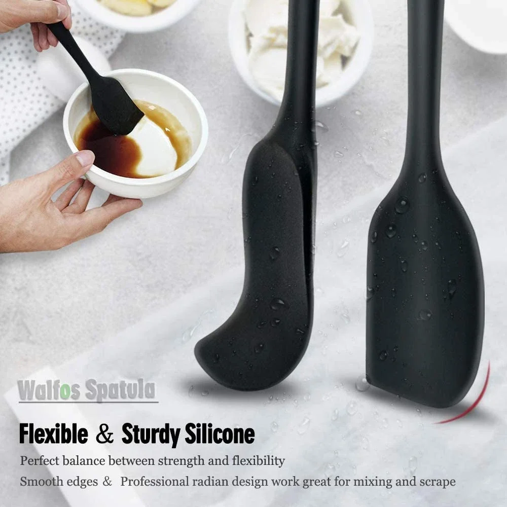 Kitchen Utensil Cooking Tools Silicone Spatula Set Spoon Cake Spatulas Cooking Baking and Mixing WALFOS kitchen utensils