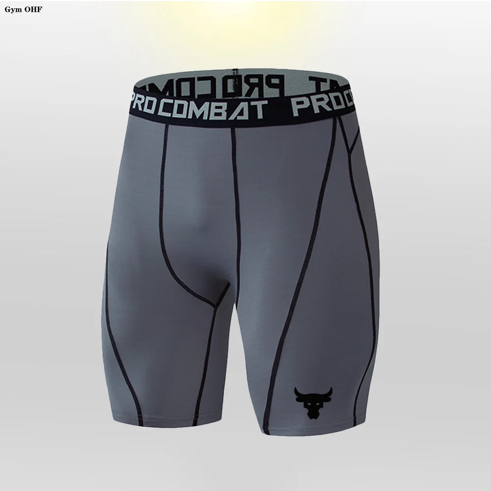 Quick Dry Compression Running Tights Gym Fitness Shorts with Men Sportswear Short Leggings Elastic  Sportshorts 4