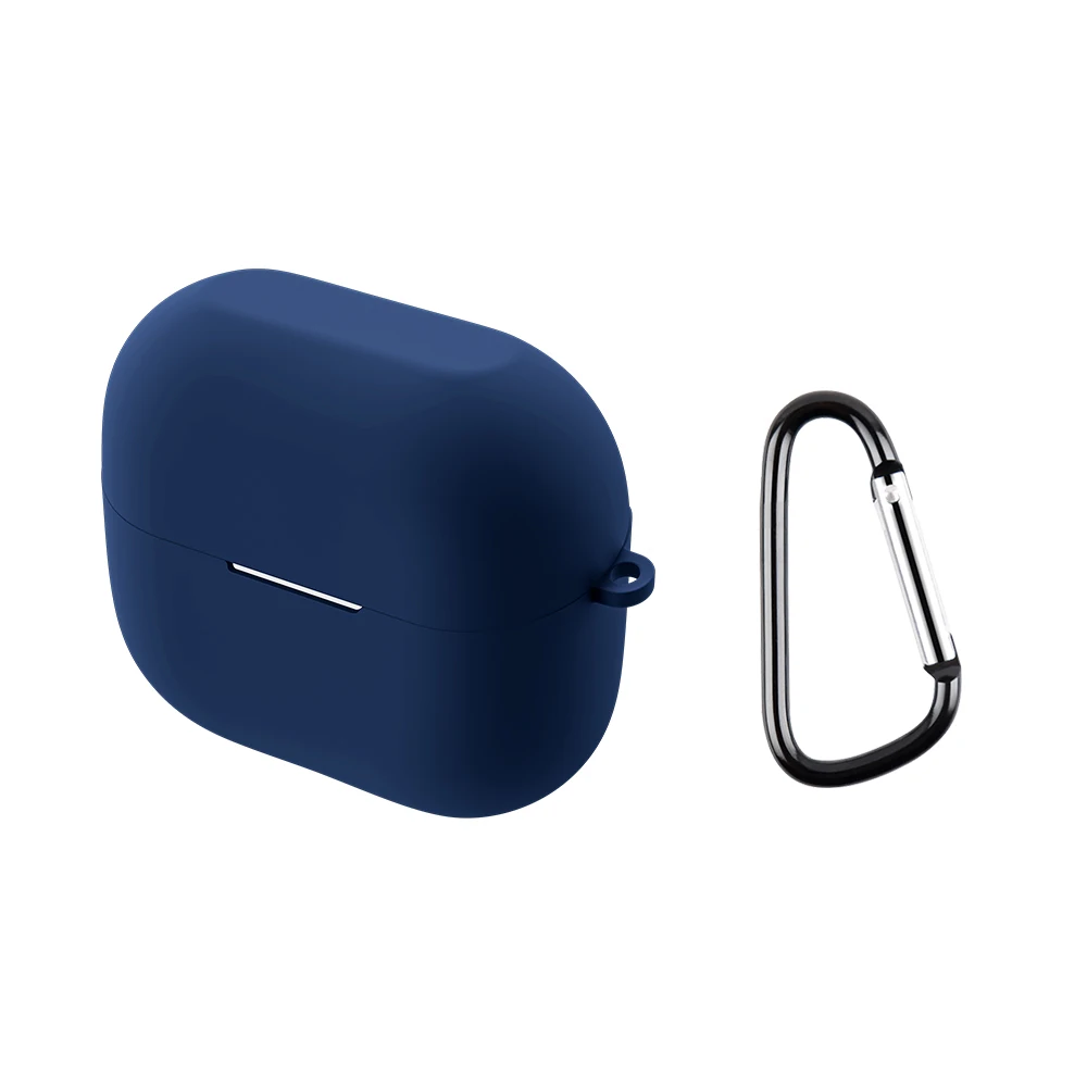 Silicone Shockproof Dust-Proof Earbuds Case with Keychain