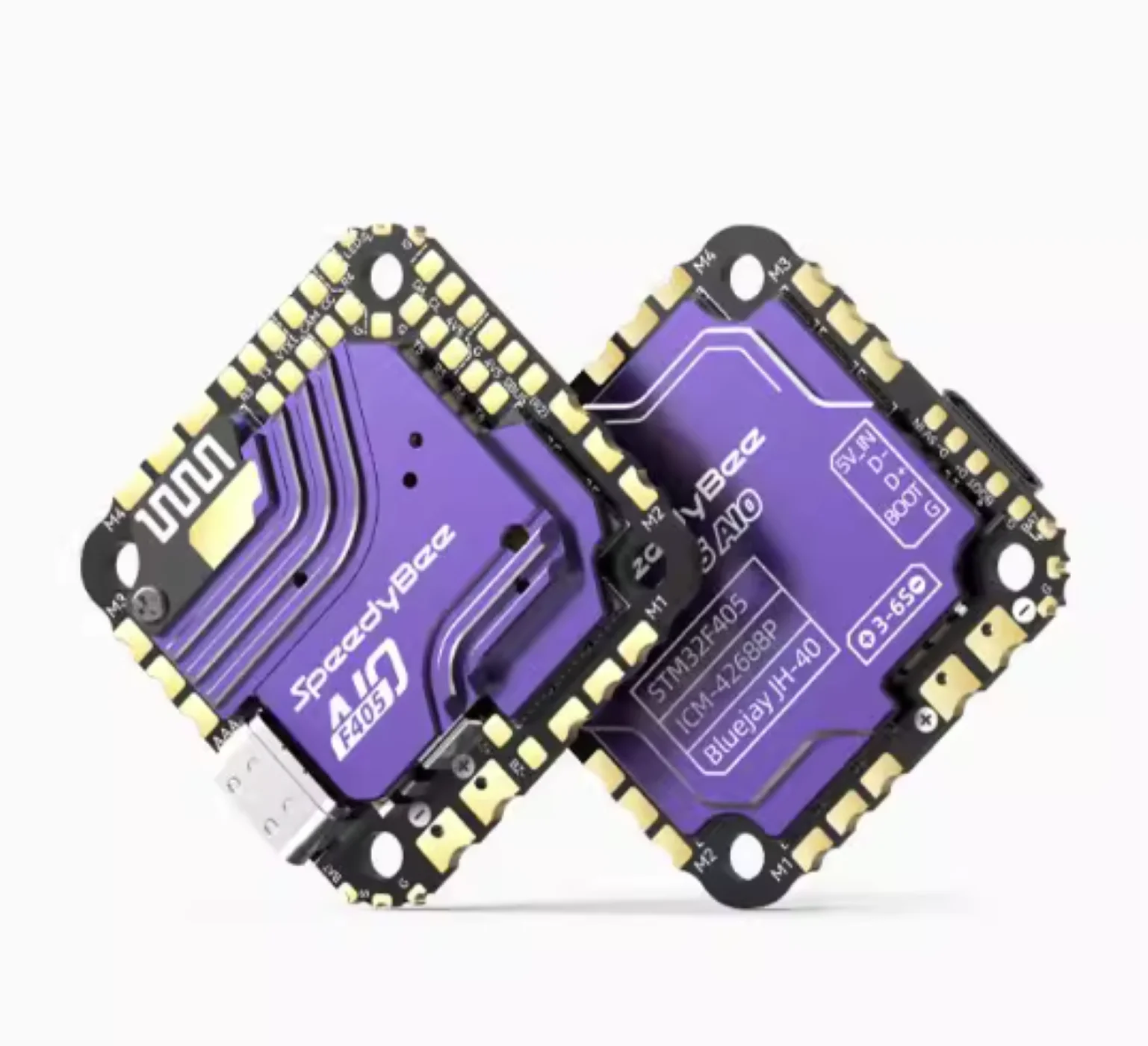 Speedybee F405 AIO 40A BLUEJAY Contrôleur de Vol ESC 25.5x25.5mm Drone FPV