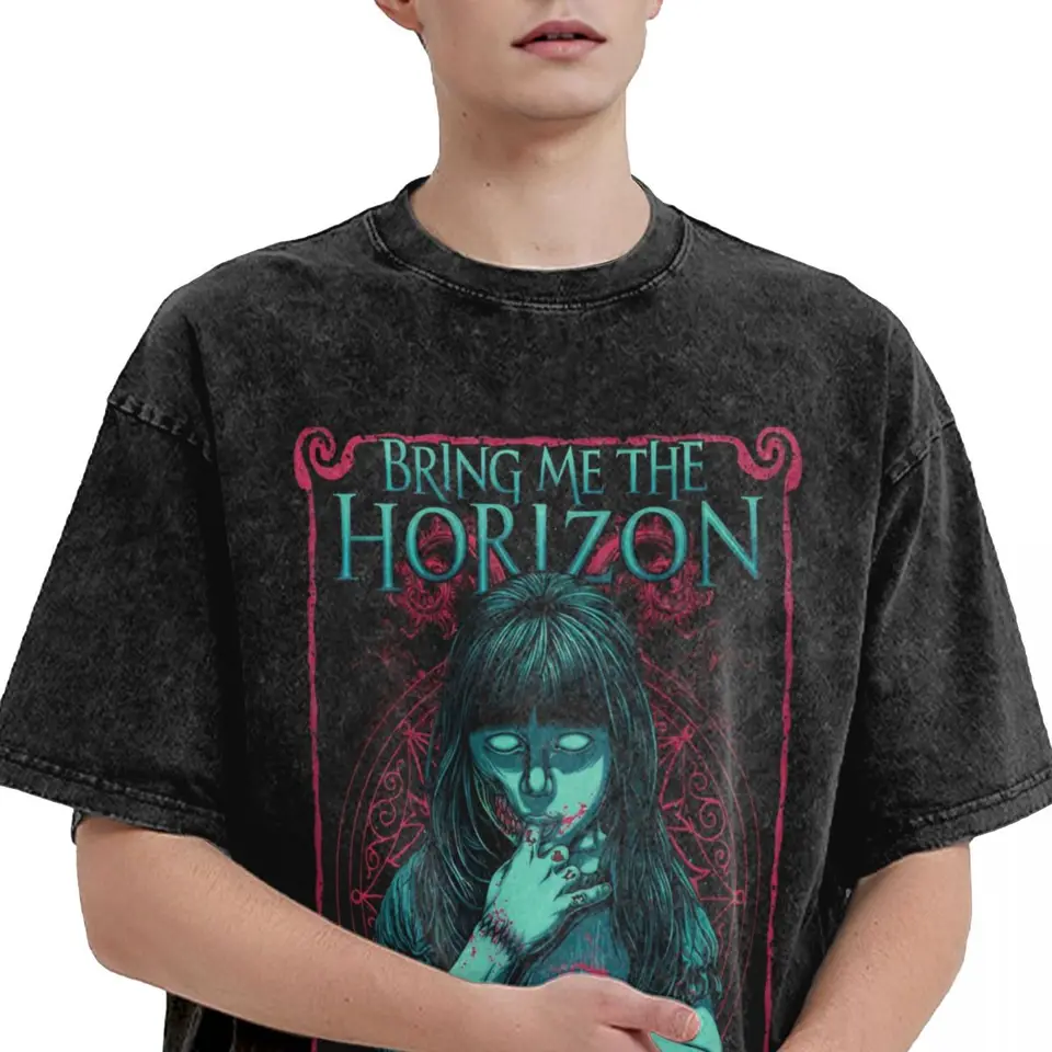 T-Shirt Ufficiale Bring Me The Horizon 'Lost' - Logo Band - Unisex In Cotone Morbido, Nero, Taglie S - XXL